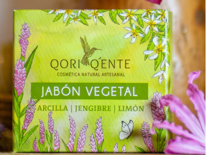 Jabón Vegetal - Arcilla, Jengibre y Limón 120gr