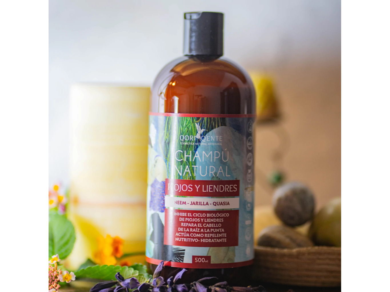 Champú Natural Líquido - Piojos y Liendres x 500ml