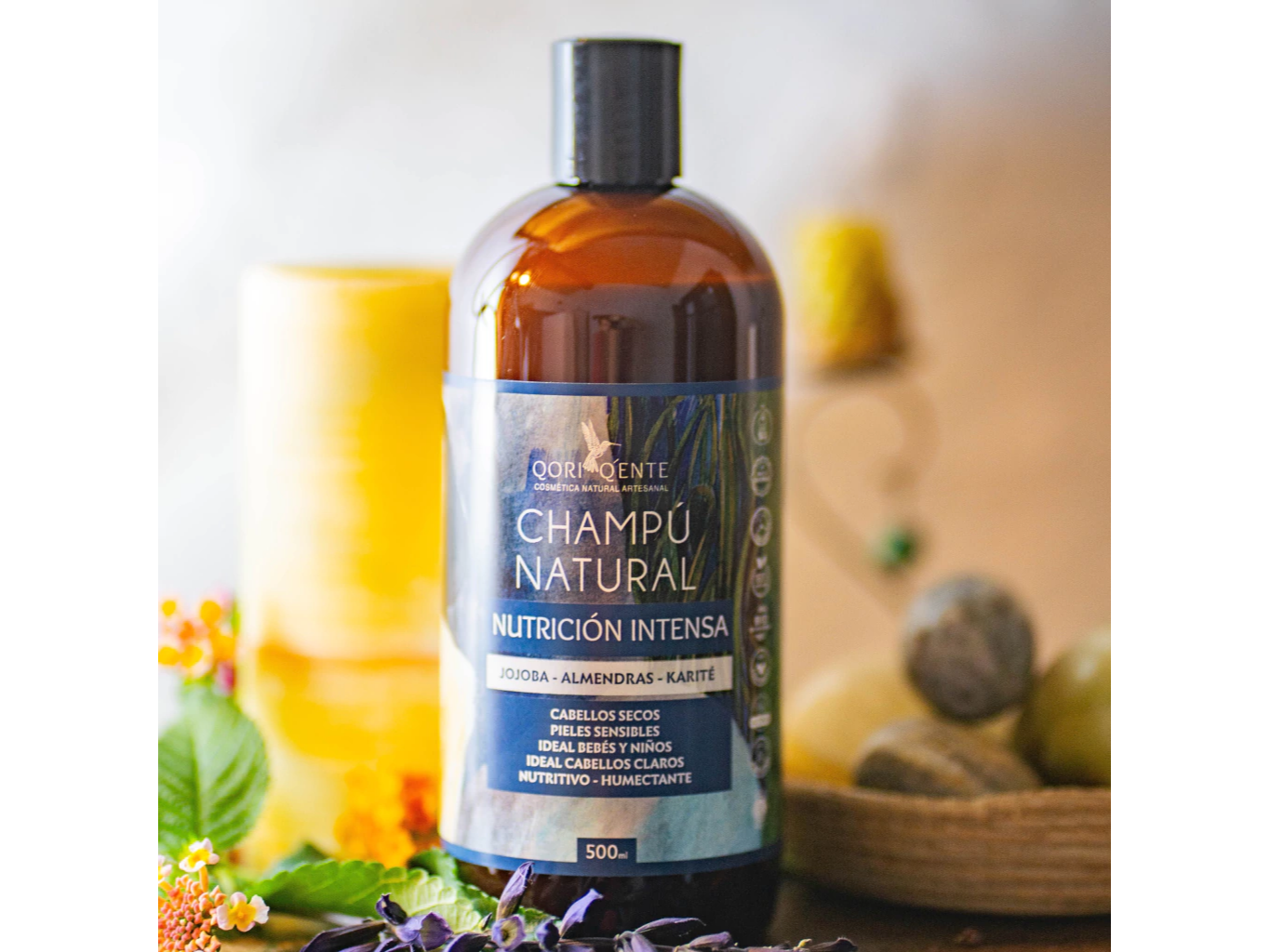 Champú Natural Líquido - Nutrición Intensa x 500ml