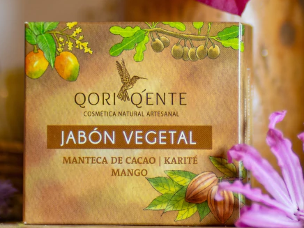 Jabón Vegetal - Manteca de Cacao, Karité y Mango 120gr