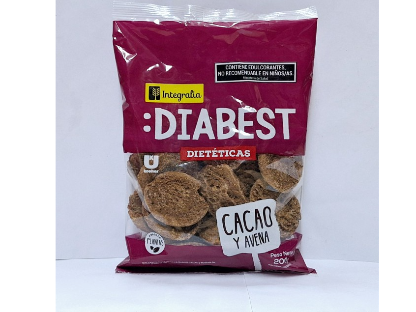 DIABEST GALLETITA CACAO Y AVENA