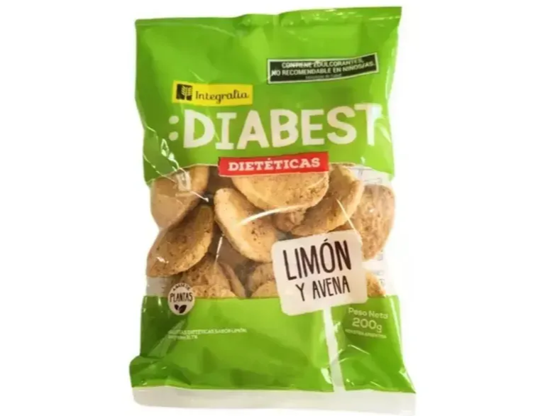DIABEST GALLETITA AVENA Y LIMON