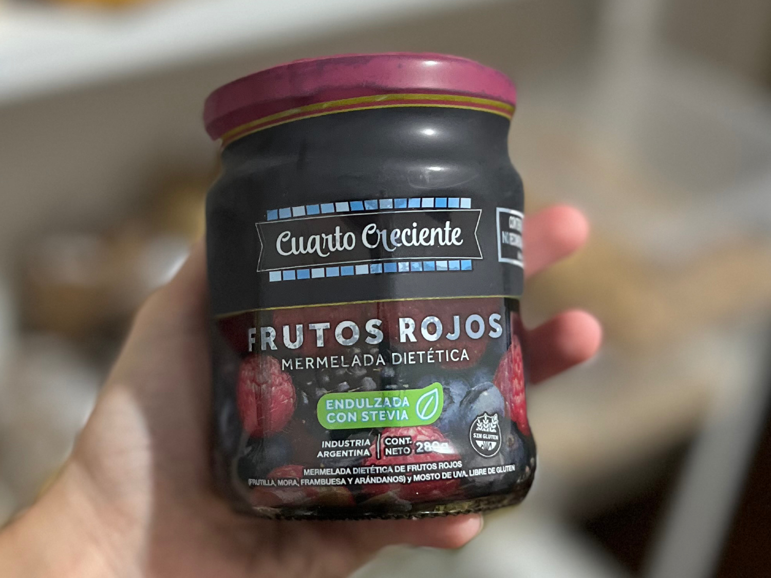 Mermelada con stevia cuarto creciente