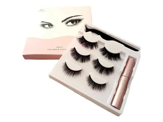 PESTAÑAS MAGNETICAS CON APLICADOR