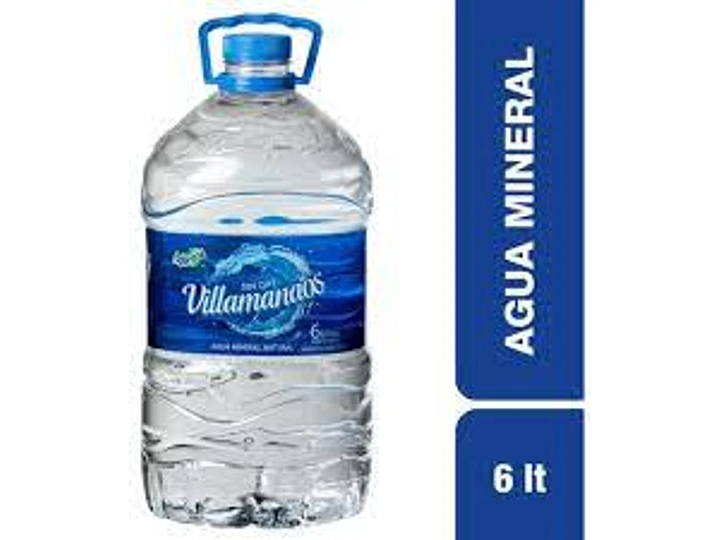 AGUA VILLAMANAOS BIDON SIN GAS 6LT.