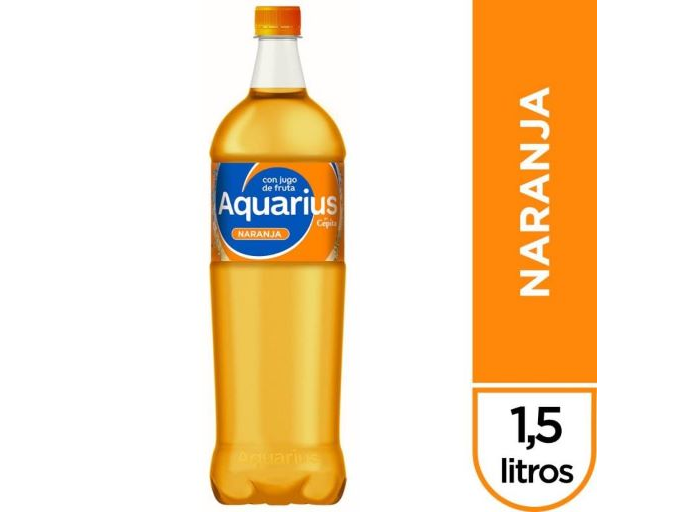 AQUARIUS NARANJA PET X1,5LT.