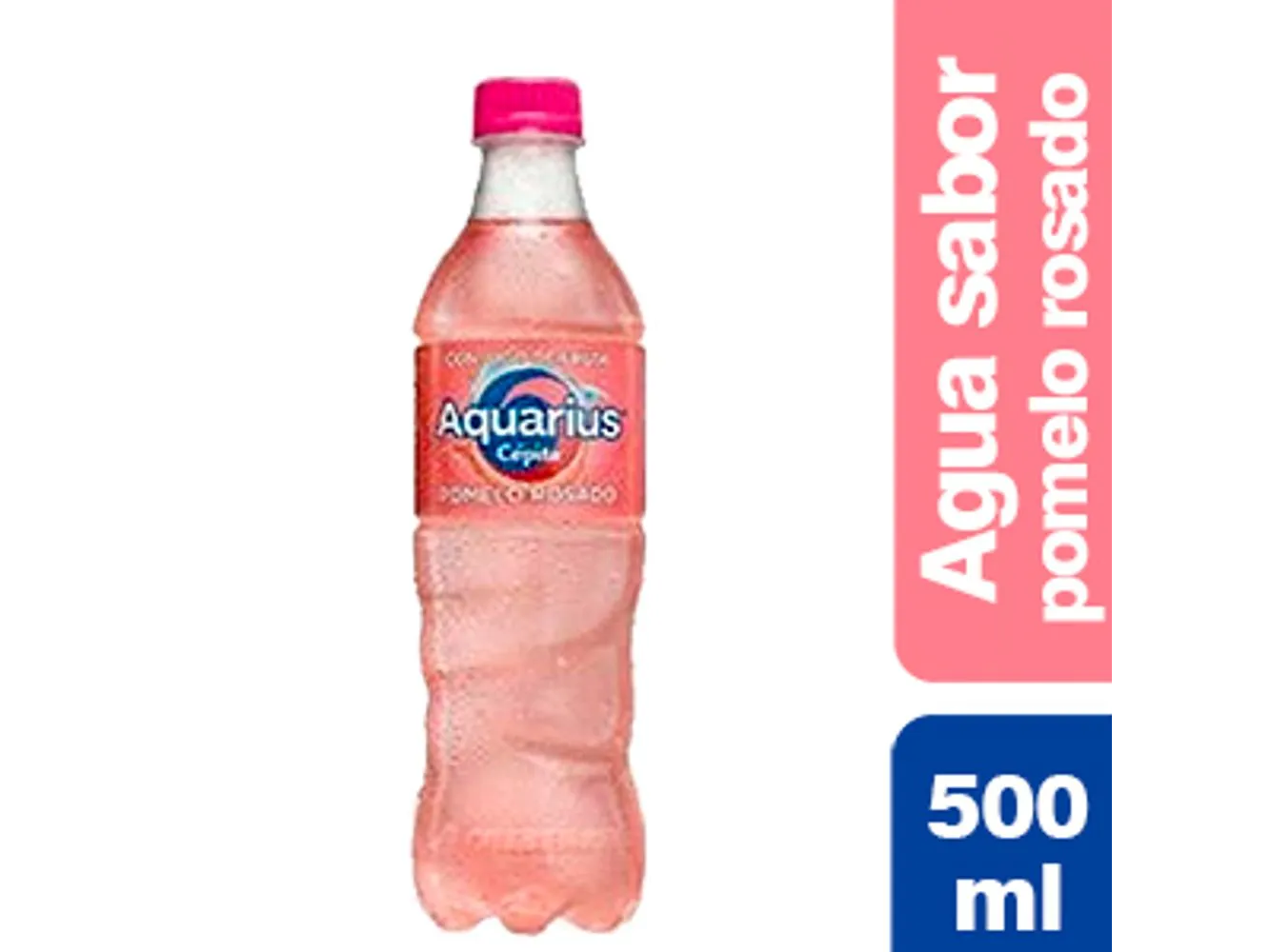AQUARIUS POMELO ROSADO PET 500ML.