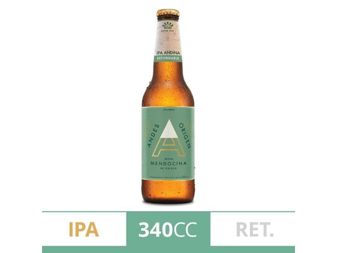 ANDES ORIGEN IPA 340ML. RETORNABLE