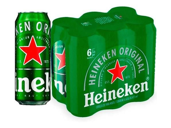 HEINEKEN LATA 6 x 473ML.
