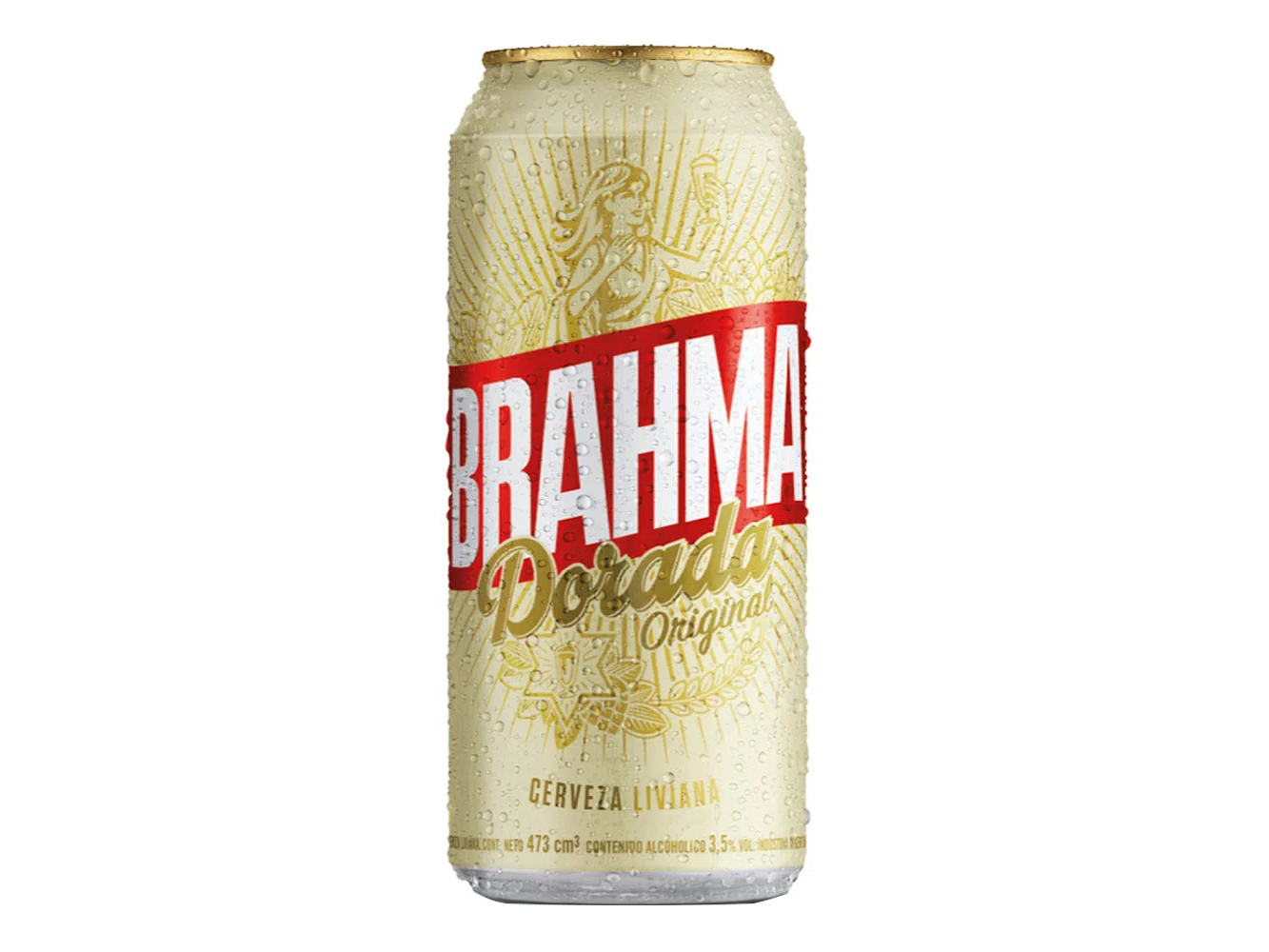 CERV. BRAHMA DORADA LATA 473ML.