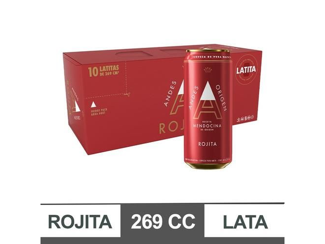 ANDES ROJITA LATITA  10 X 269ML.