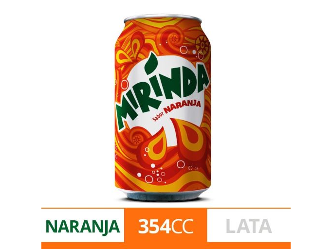 MIRINDA LATA NARANJA 354ML.