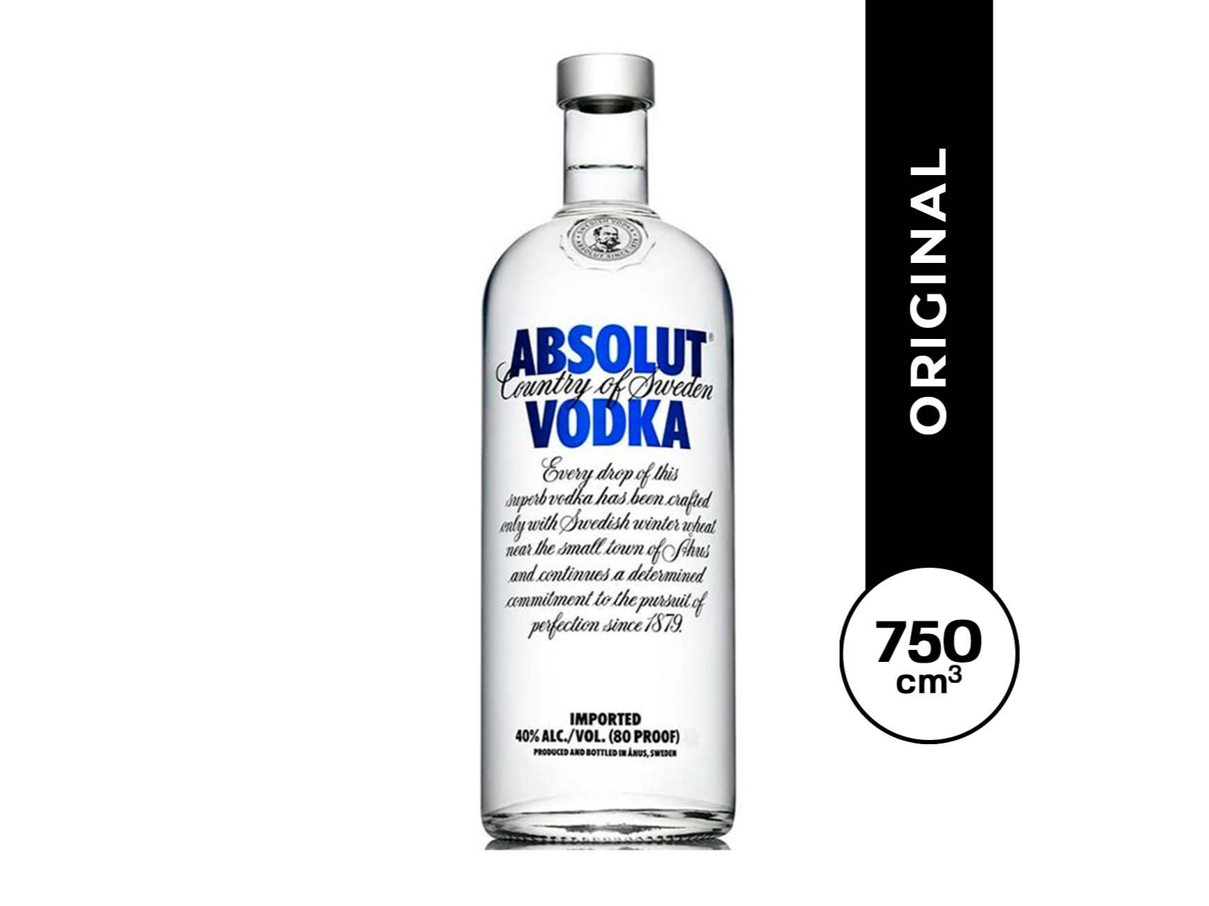 VODKA ABSOLUT 12X750ML.