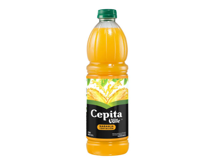 CEPITA DEL VALLE NARANJA TENTACION PET 4 x 1.5LT.