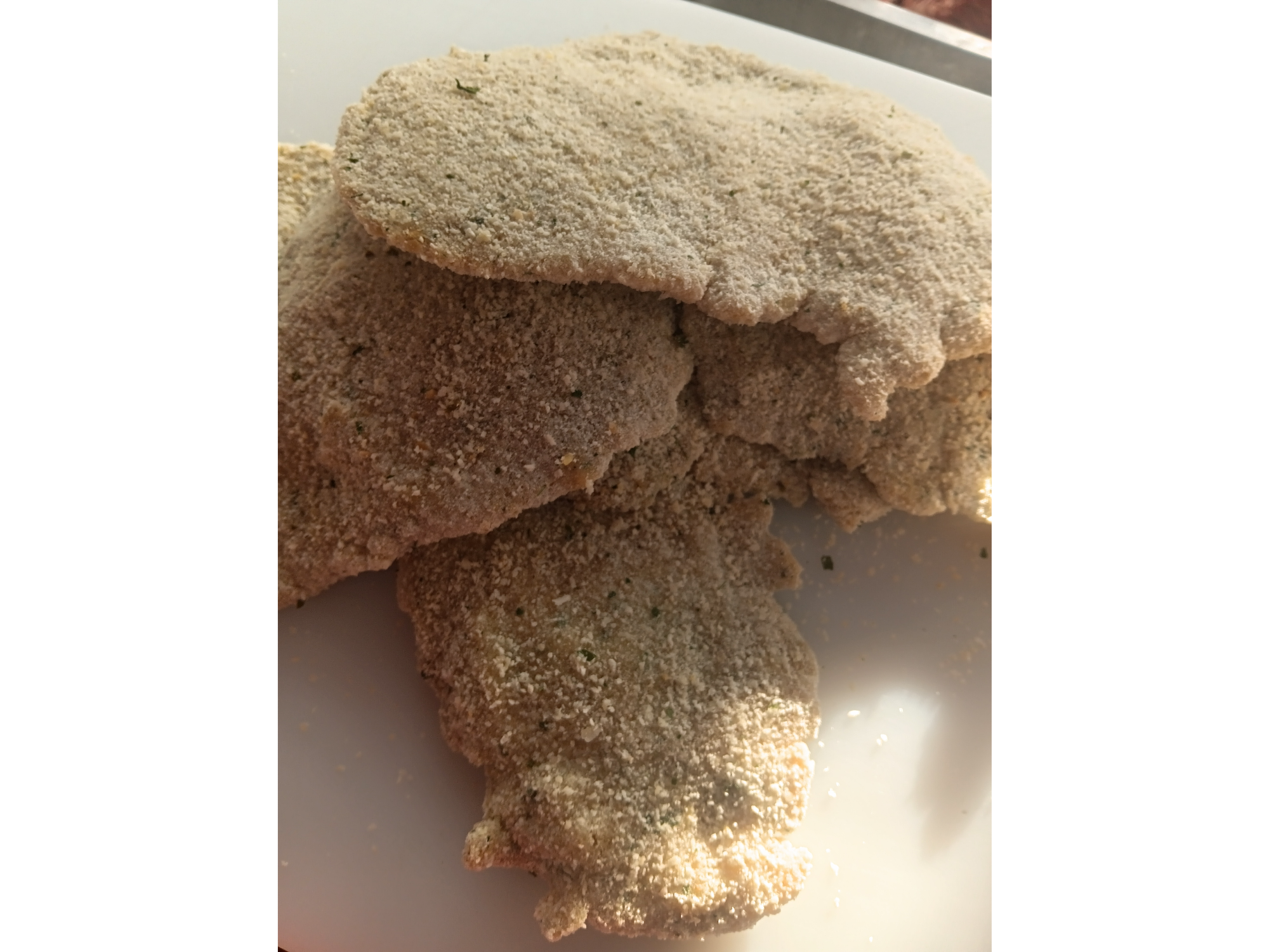 Milanesa preparada de cerdo