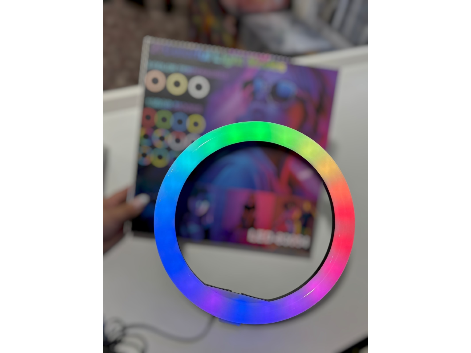 Aro de luz multicolor