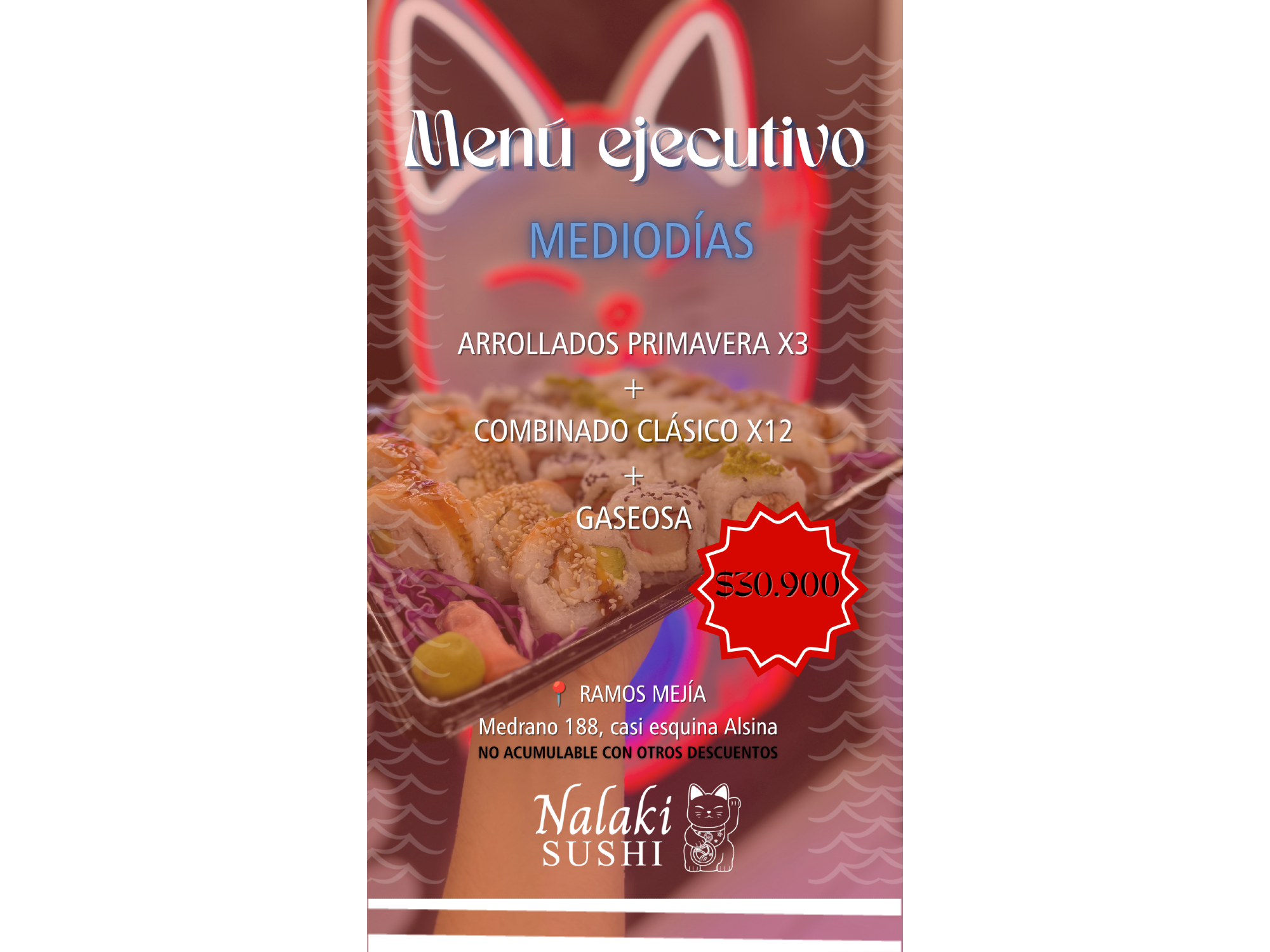 Ejecutivo 12 clásicos con entrada y bebida