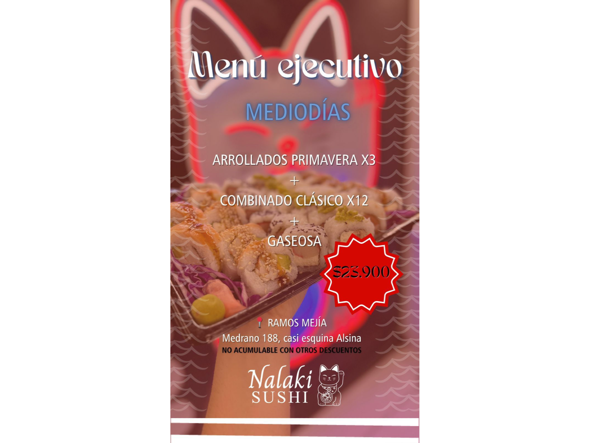 Ejecutivo 12 clásicos con entrada y bebida