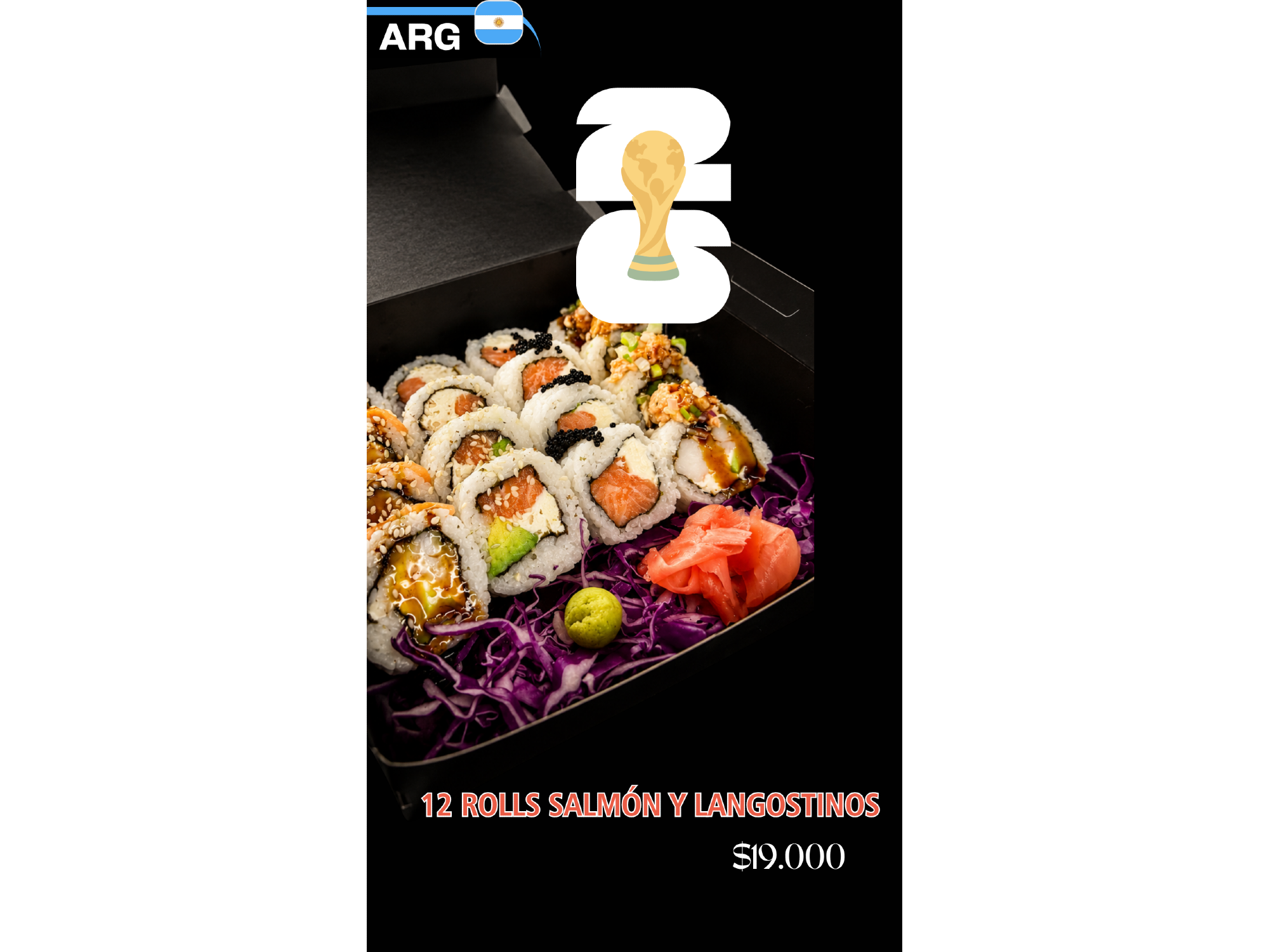 PROMO 1: 12 full salmón y langostino