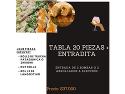 OMAKASE 20 piezas + BOMBAS o HARUMAKIS.