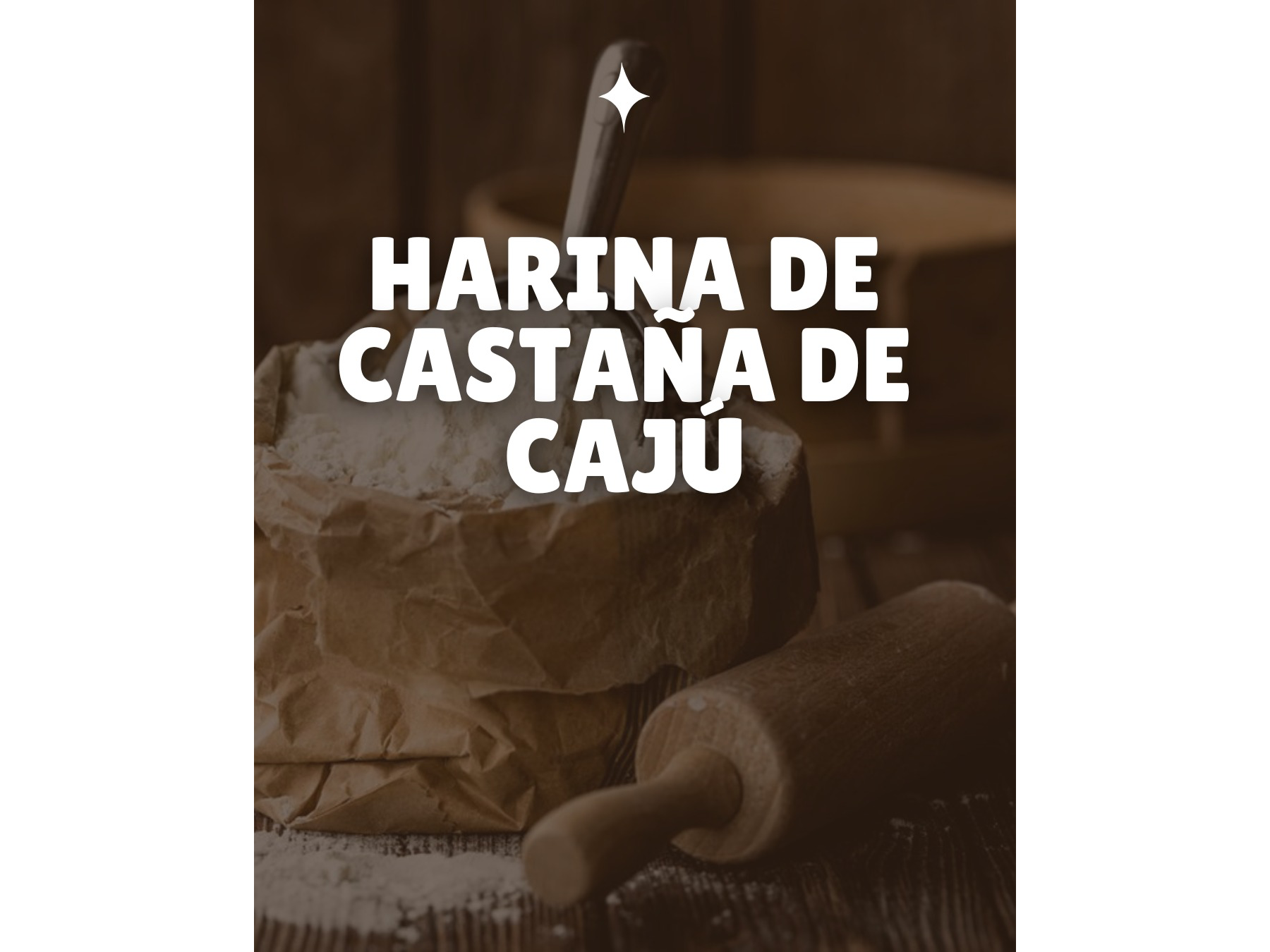 HARINA DE CASTAÑAS DE CAJU