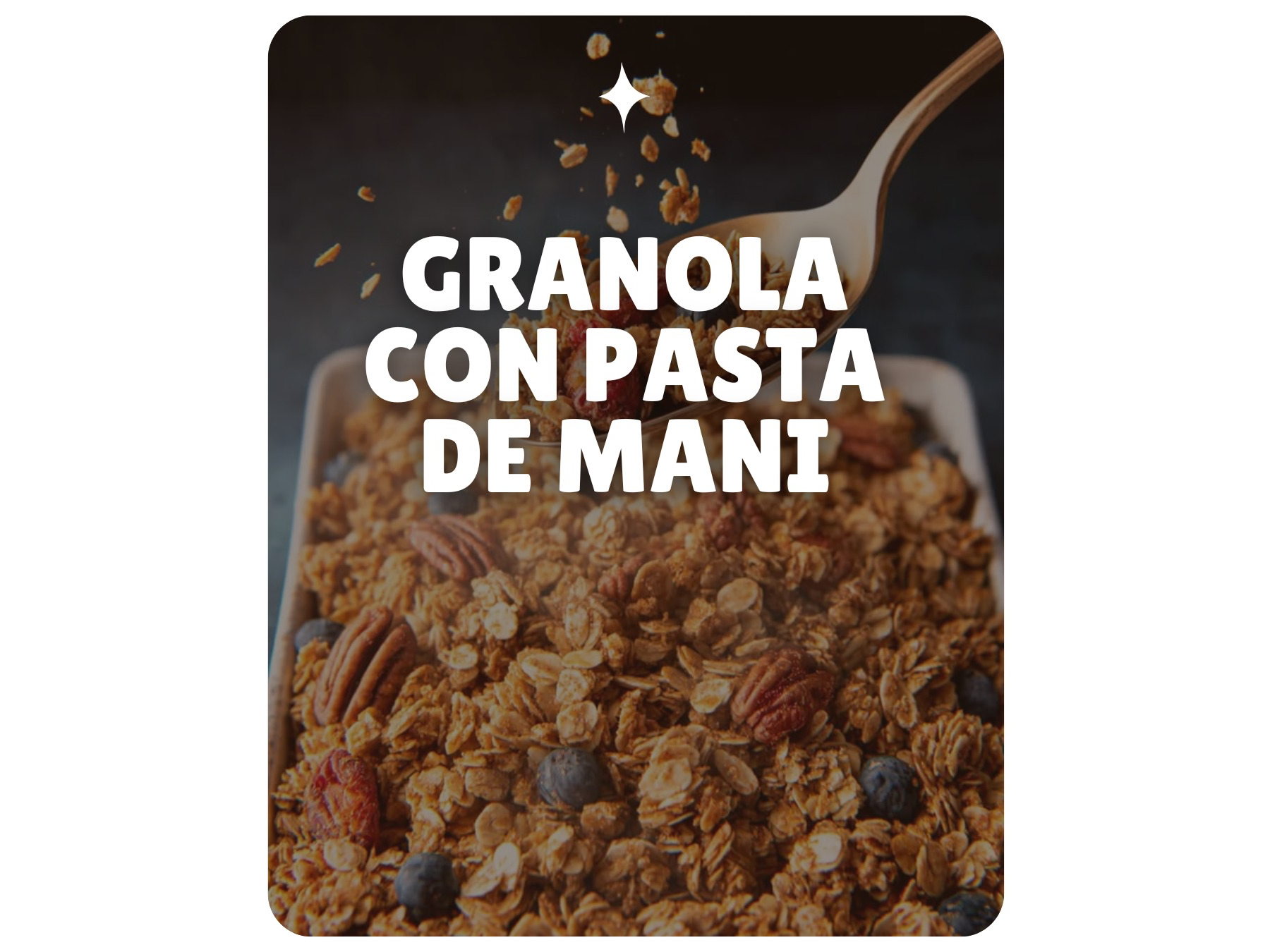 GRANOLA CON PASTA DE MANI