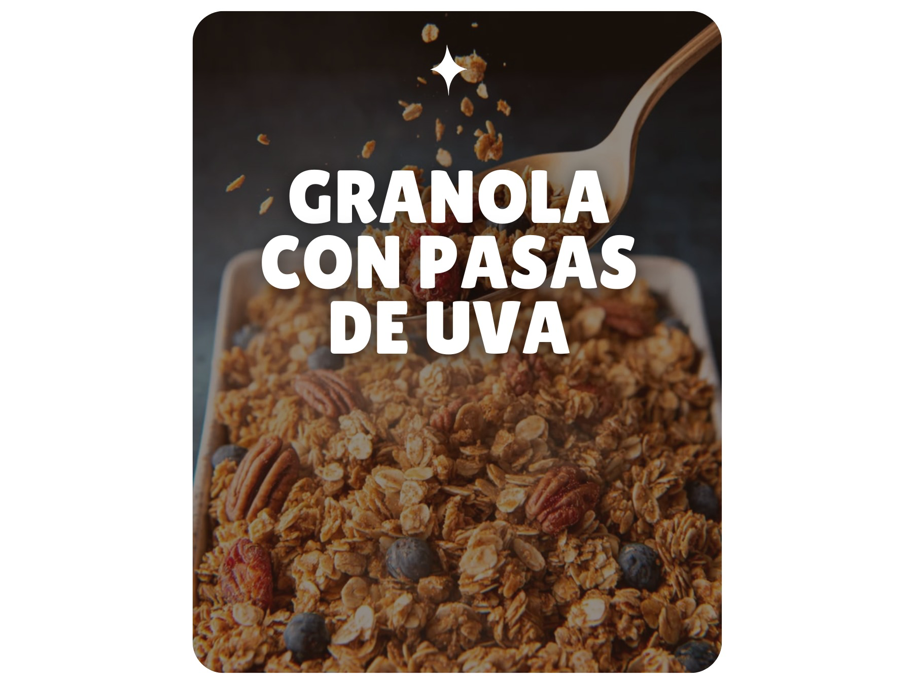 GRANOLA CON PASAS DE UVA
