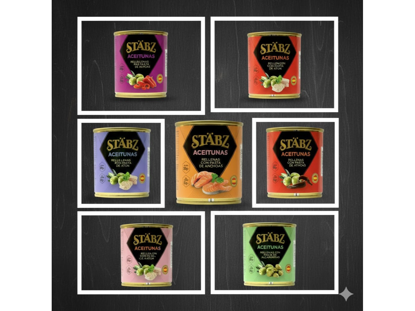 Aceitunas Stabz VARIOS SABORES