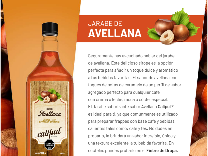 Jarabe de Avellana