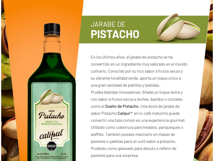 Jarabe de Pistacho
