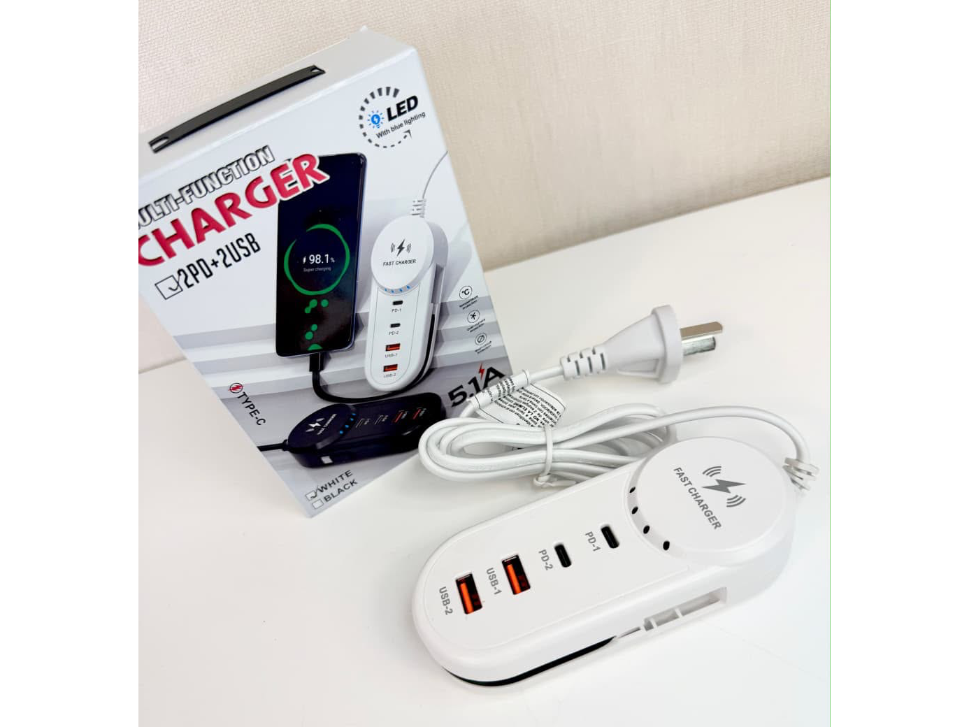⚡🔌 Cargador Multifunción Fast Charger 5.1A 📱🚀