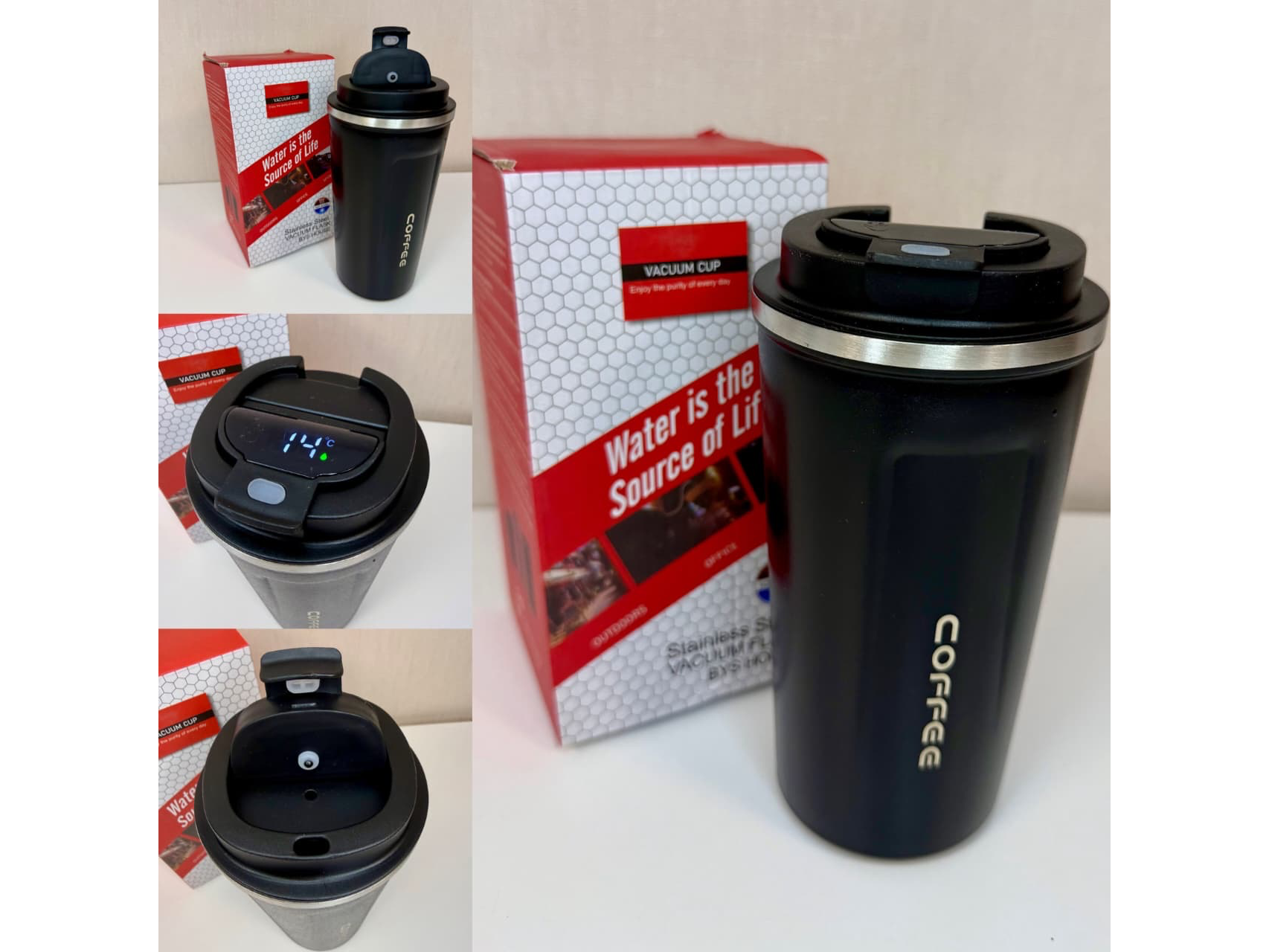 ☕🌡️ Vaso Térmico Inteligente con Display LED