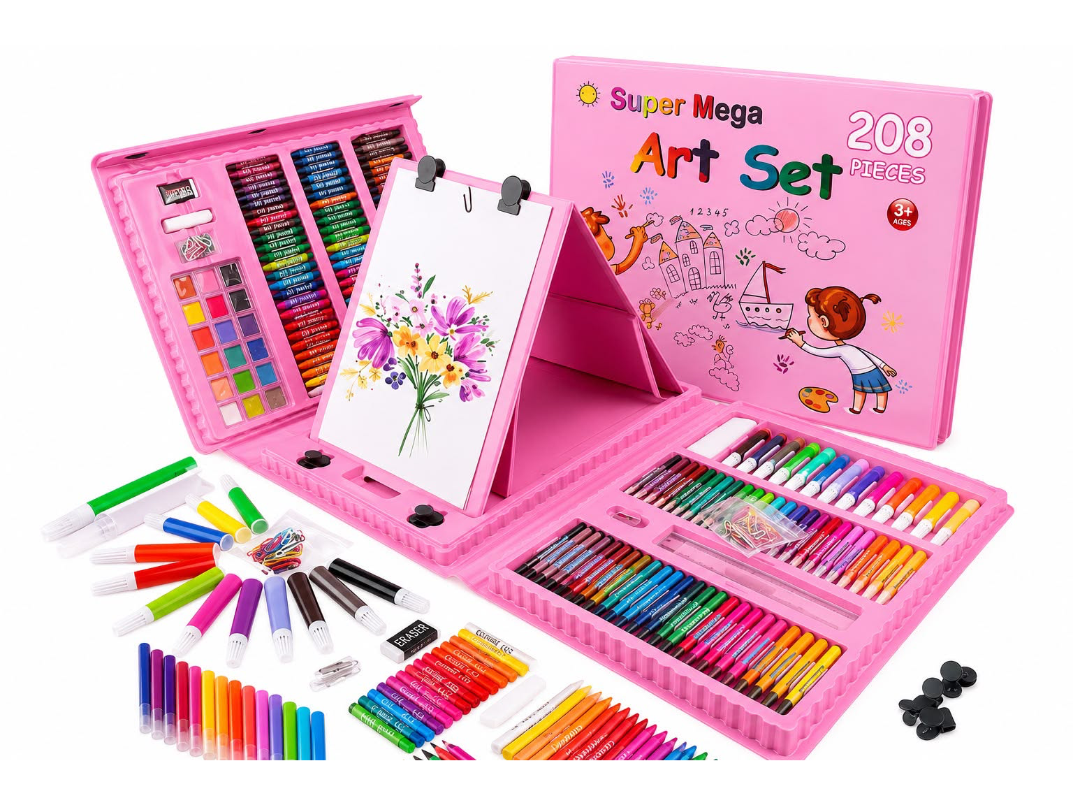 🎨 Super Mega Art Set 208 Piezas