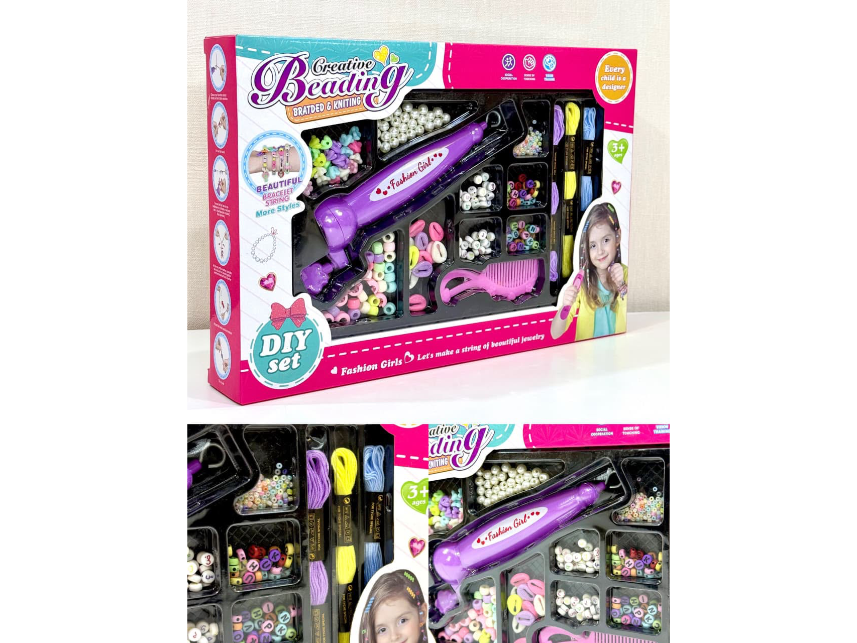 Kit para Hacer Trenzas y Pulseras – Creative Beading*
