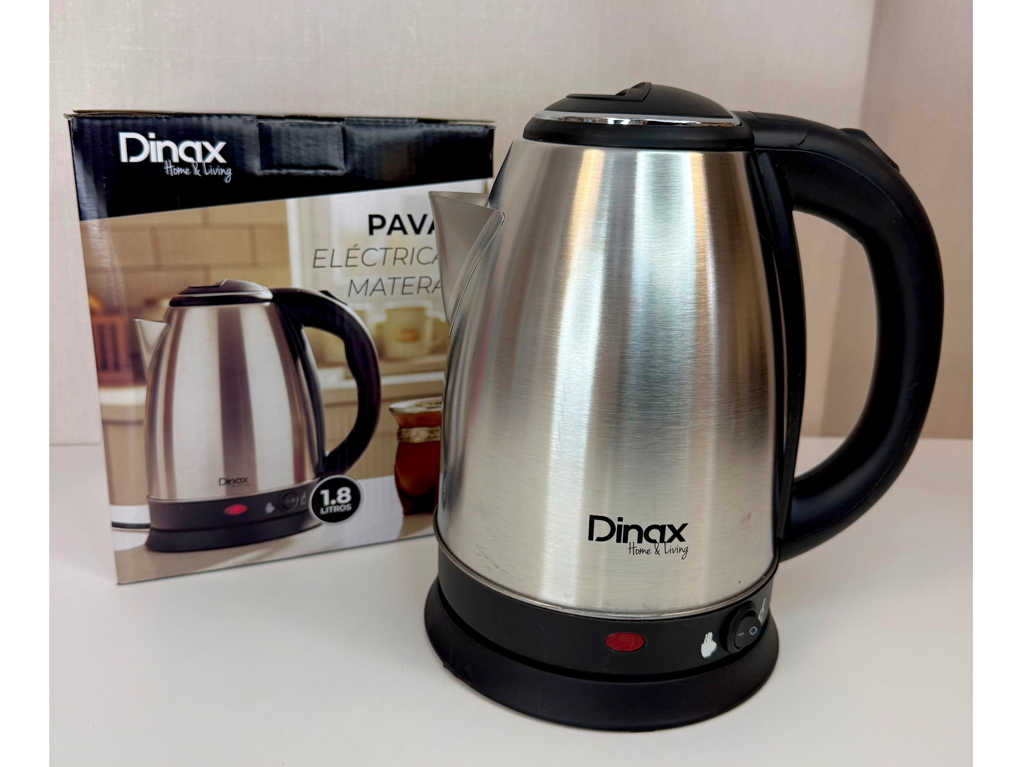 ☕✨ ¡Pava Eléctrica Dinax de Acero Inoxidable! 💧🔥