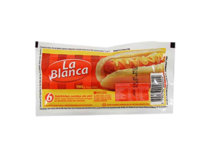 SALCHICHAS 24X6- LA BLANCA