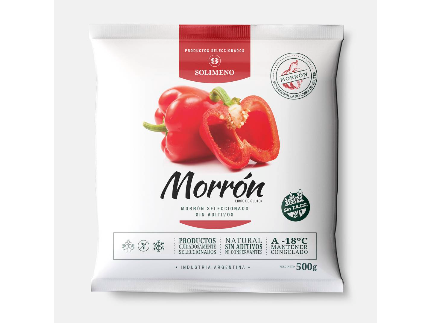Morrón Cubeteado 12x500grs.