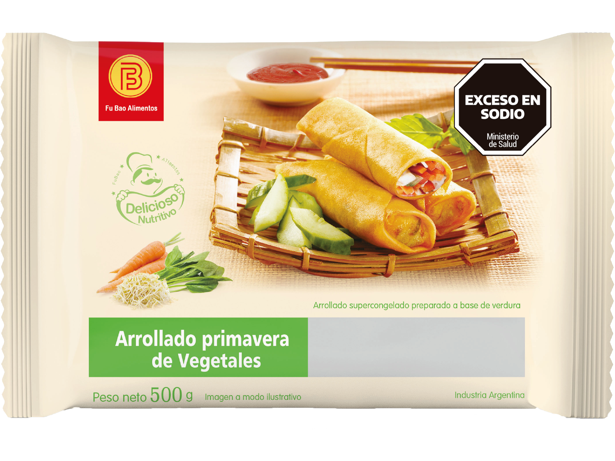 Arrollado Primavera de Vegetales 42g x12uni