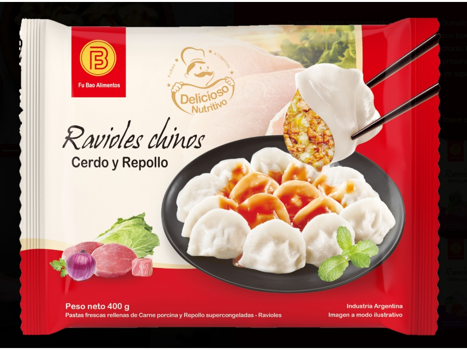 Ravioles de cerdo y repollo x400g