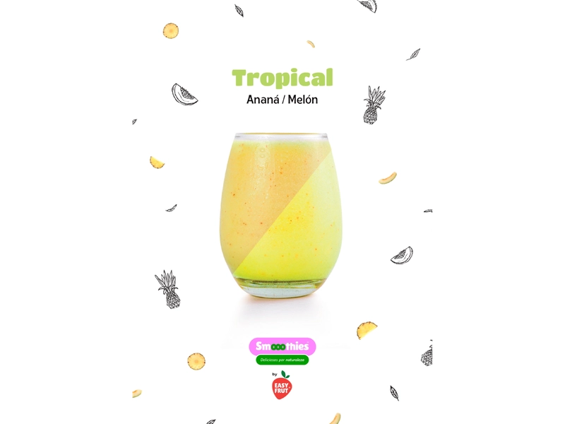 SMOOTHIES DUO 2 - TROPICAL :ANANA / MELON x15 UNIDADES