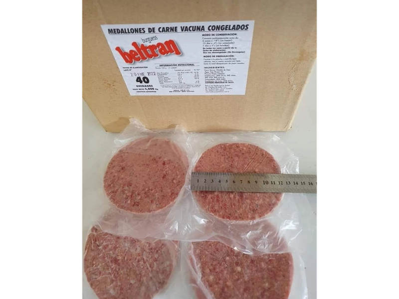 Hamburguesa Gastronomica Beltran 40und de 120gr c/u