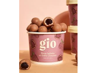 Moras bañadas en doble chocolate 5 und de 150gr GIO