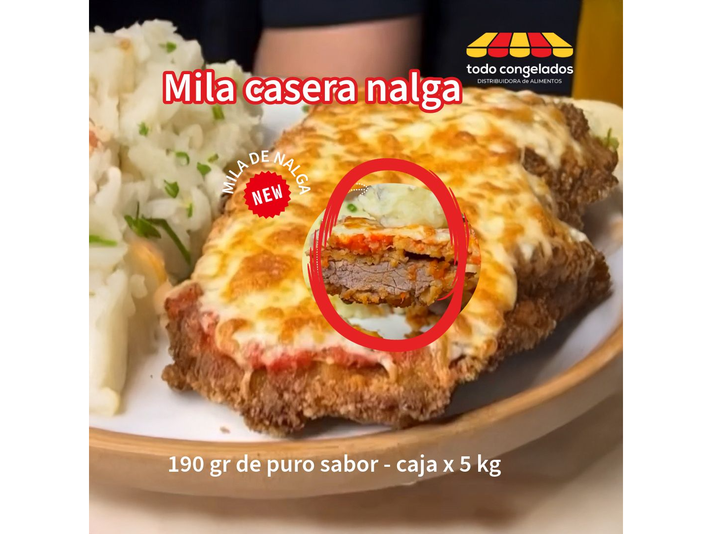 Mila de Nalga x5kg 190gr c/u  LUTTI