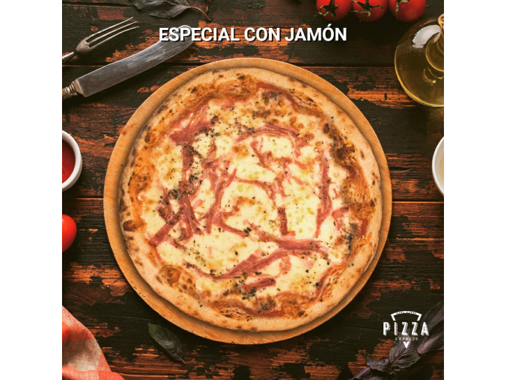PIZZA ESPECIAL DE JAMÓN 5 CJAS X 8 PORC.