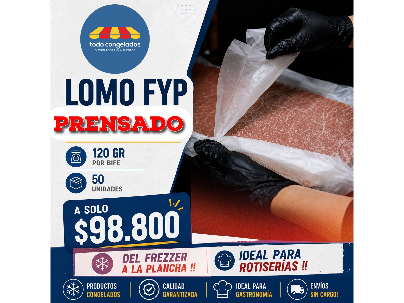 LOMO FYP (PRENSADO) 50 UND DE 120GR