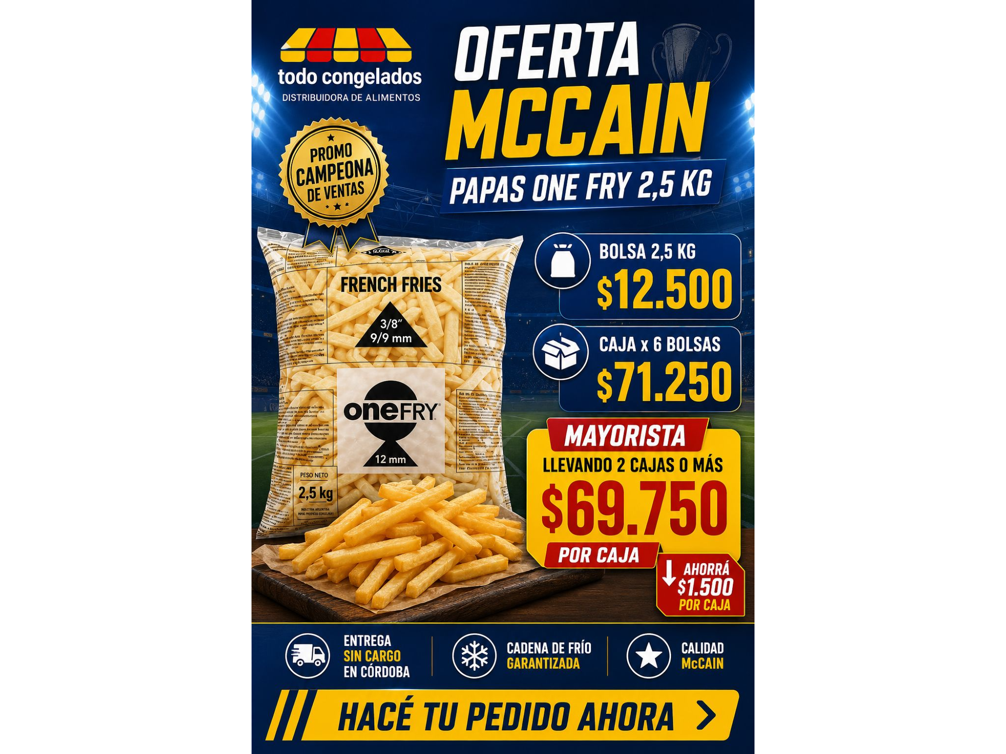 PAPA One fry bolsa x 2.5kg