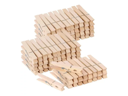 Broches p/ropa Madera x12 Ginodi