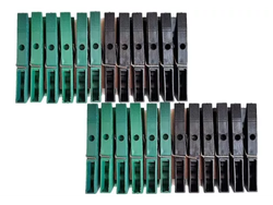 Broches p/ropa Plastico x12 Clip