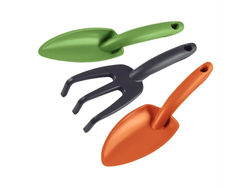 Set de herramientas plásticas para jardín 3 piezas