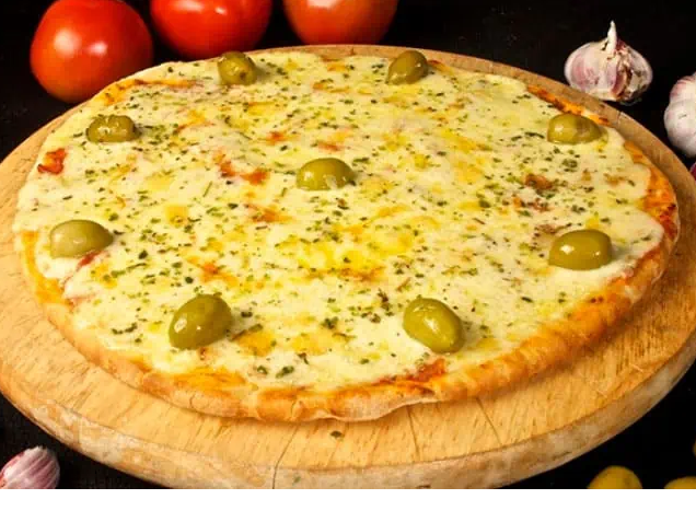 Pizza de Muzzarella y Aceitunas